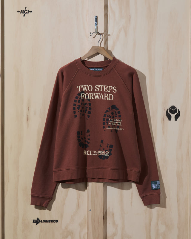 AW22 Bootprint Crewneck Sweatshirt in Coffee