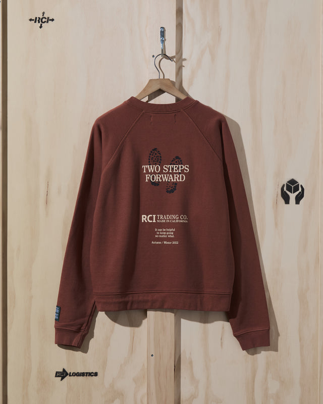 AW22 Bootprint Crewneck Sweatshirt in Coffee