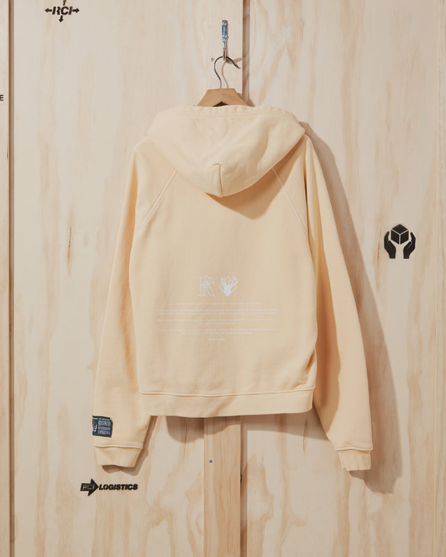 AW22 Tree Script Hooded Sweatshirt in Peach