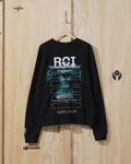 RCI Reserve Screen Printed Crewneck Sweatshirt in Black