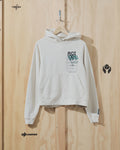 RCI Reserve Screen Printed Hooded Sweatshirt in Vintage White