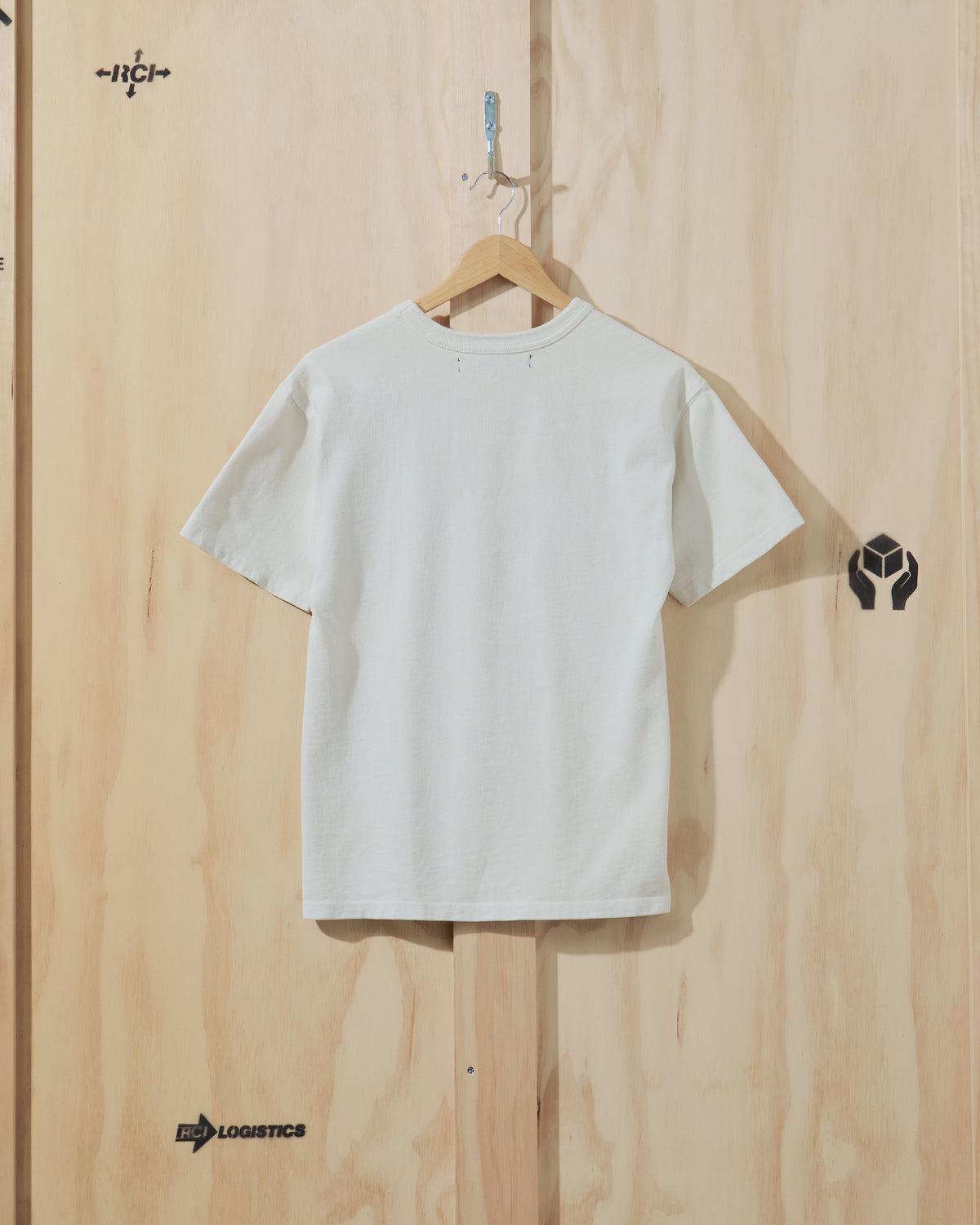 AW22 Mini R Logo T-Shirt in Vintage White