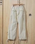 SS24 Desert Marigold Embroidered Nylon Cargo Pant in Beige