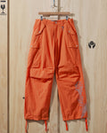 SS24 Desert Marigold Embroidered Nylon Cargo Pant in Orange