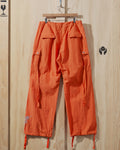 SS24 Desert Marigold Embroidered Nylon Cargo Pant in Orange