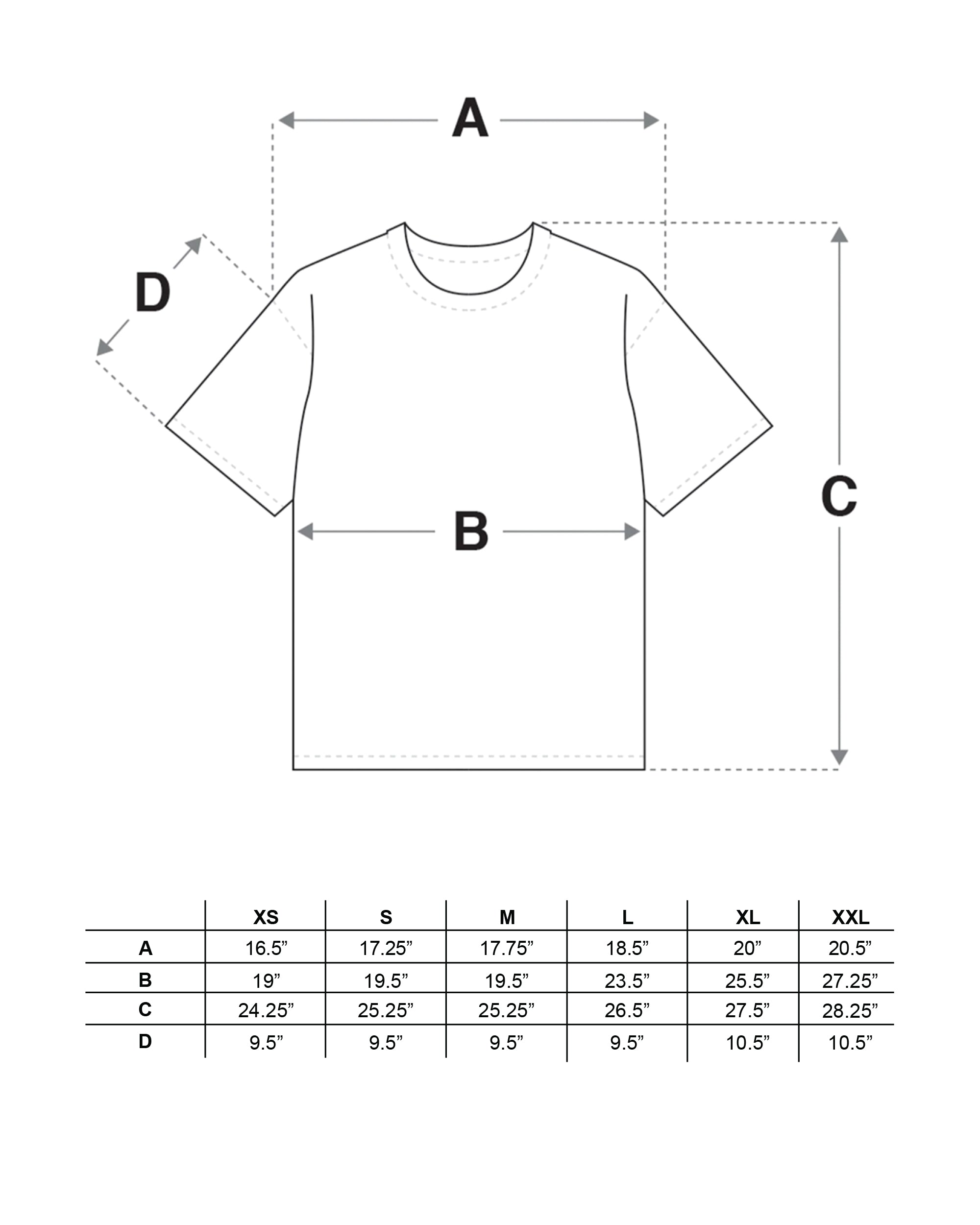 RCI x Levi's Pocket T-Shirt in Natural Size Guide