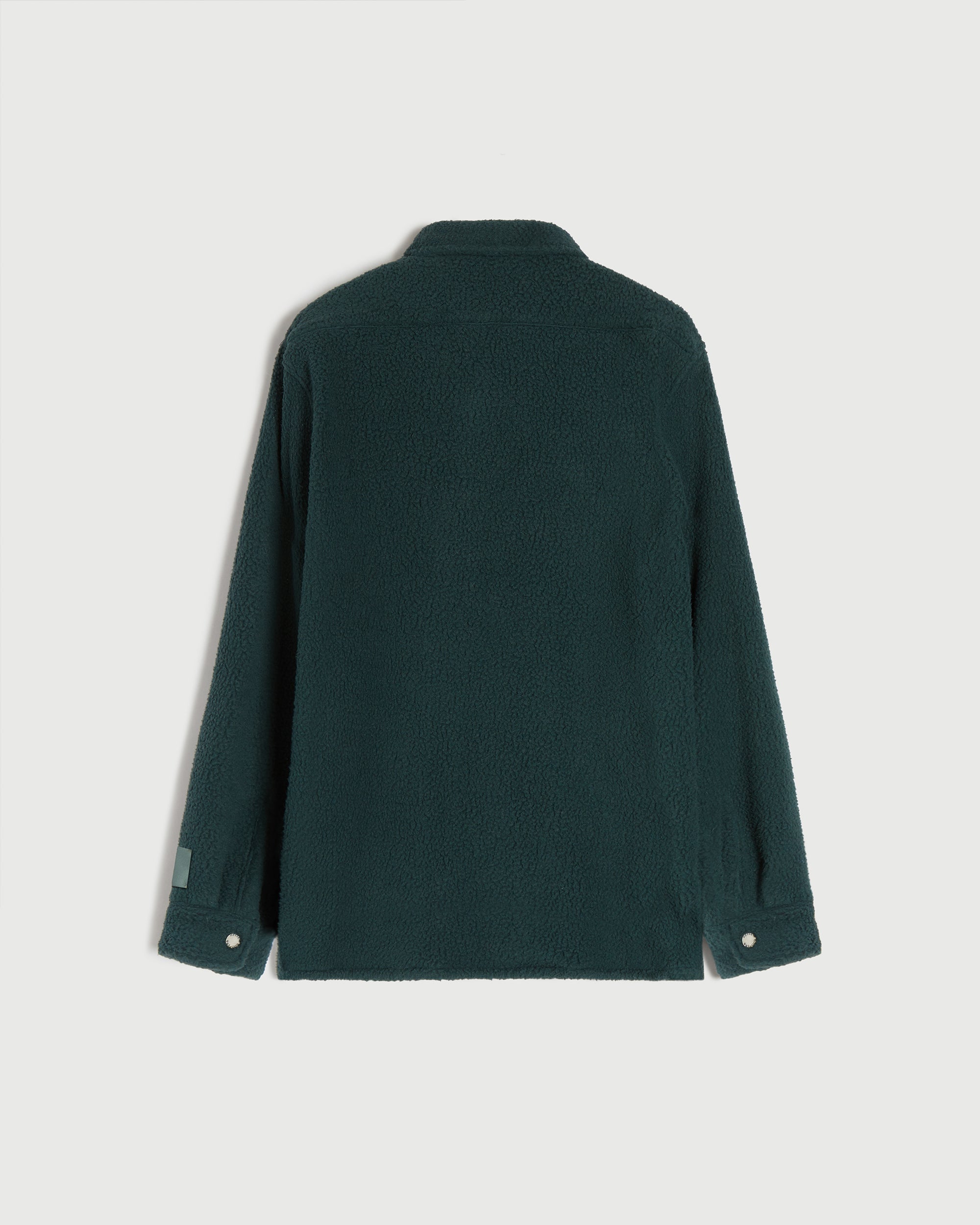 RCI Reserve: Button Down Shirt in Forest Green Sherpa Fleece