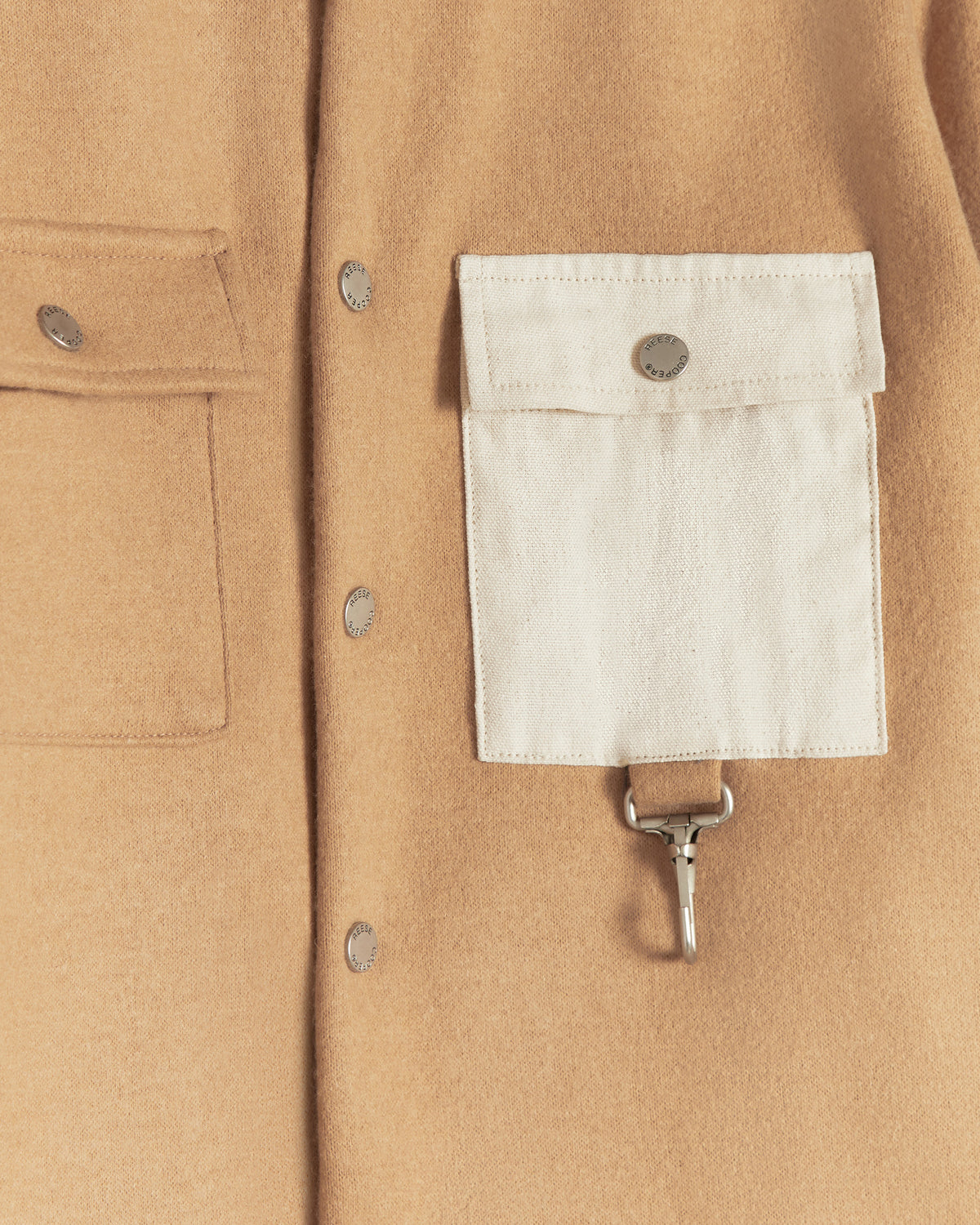 RCI Reserve: Button Down Shirt in Camel Melton Wool