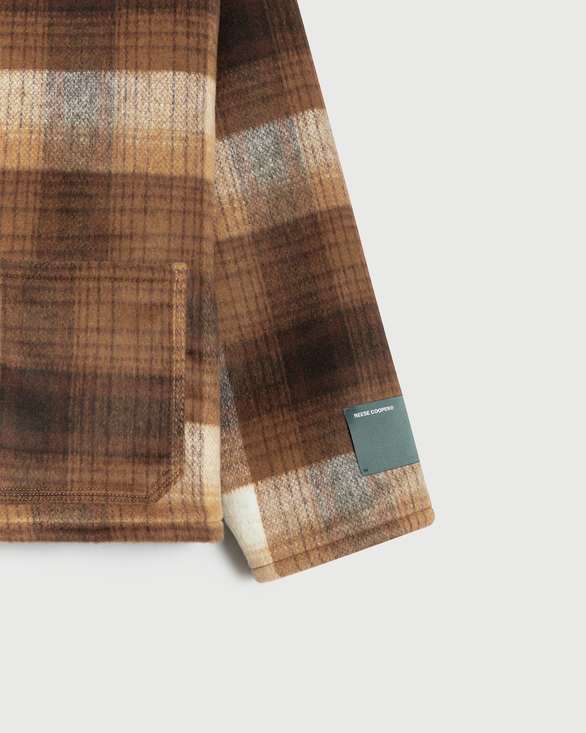 RCI Reserve: Chore Coat in Brown Wool Flannel