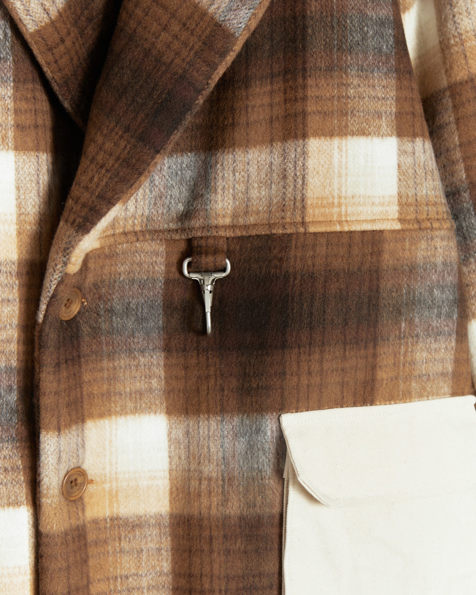 RCI Reserve: Womens Coat in Brown Wool Flannel