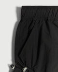 Cinched Nylon Pant in Black