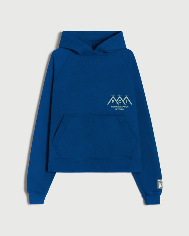 Mountain Logo Hooded Sweatshirt in Royal Blue