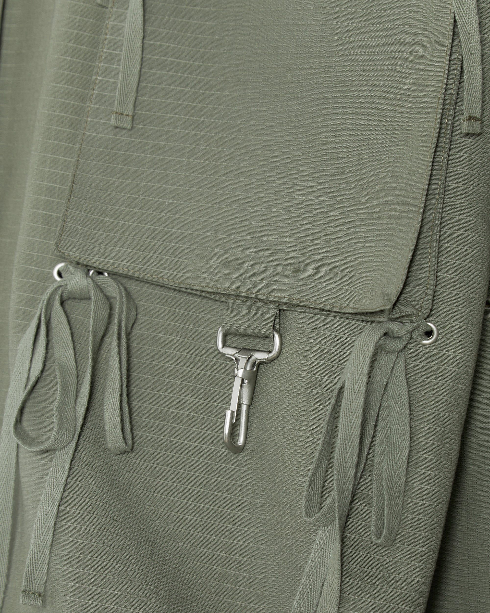 Modular Pocket Cotton Ripstop Anorak in Sage