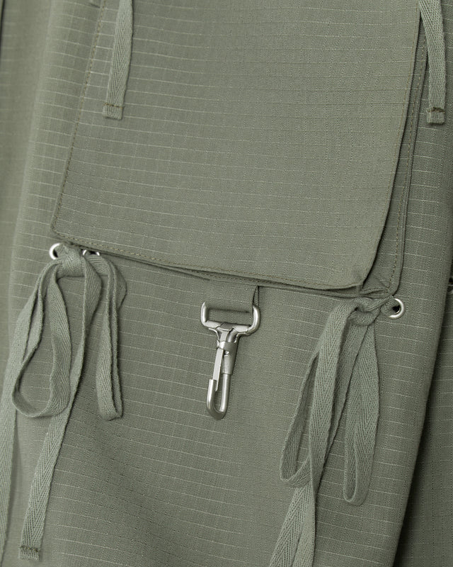 Modular Pocket Cotton Ripstop Anorak in Sage