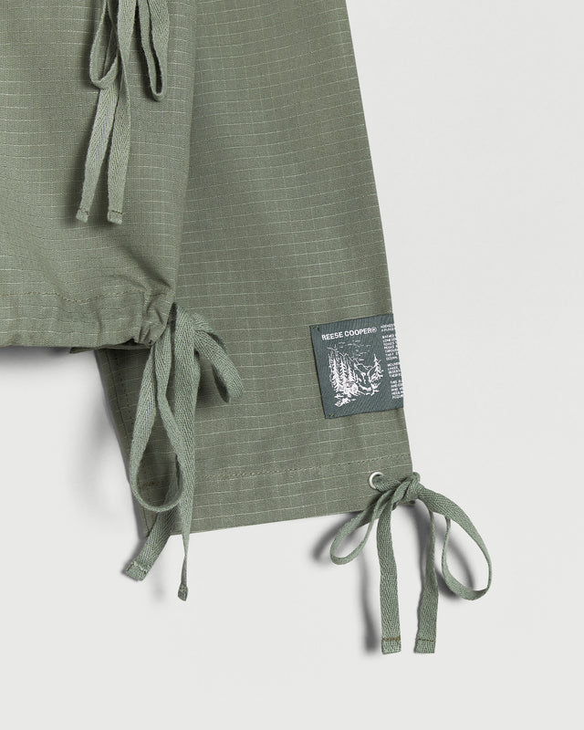 Modular Pocket Cotton Ripstop Anorak in Sage