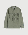 Modular Pocket Cotton Ripstop Button Down Shirt in Sage