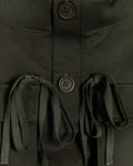 Modular Pocket Cotton Twill Hooded Vest in Olive