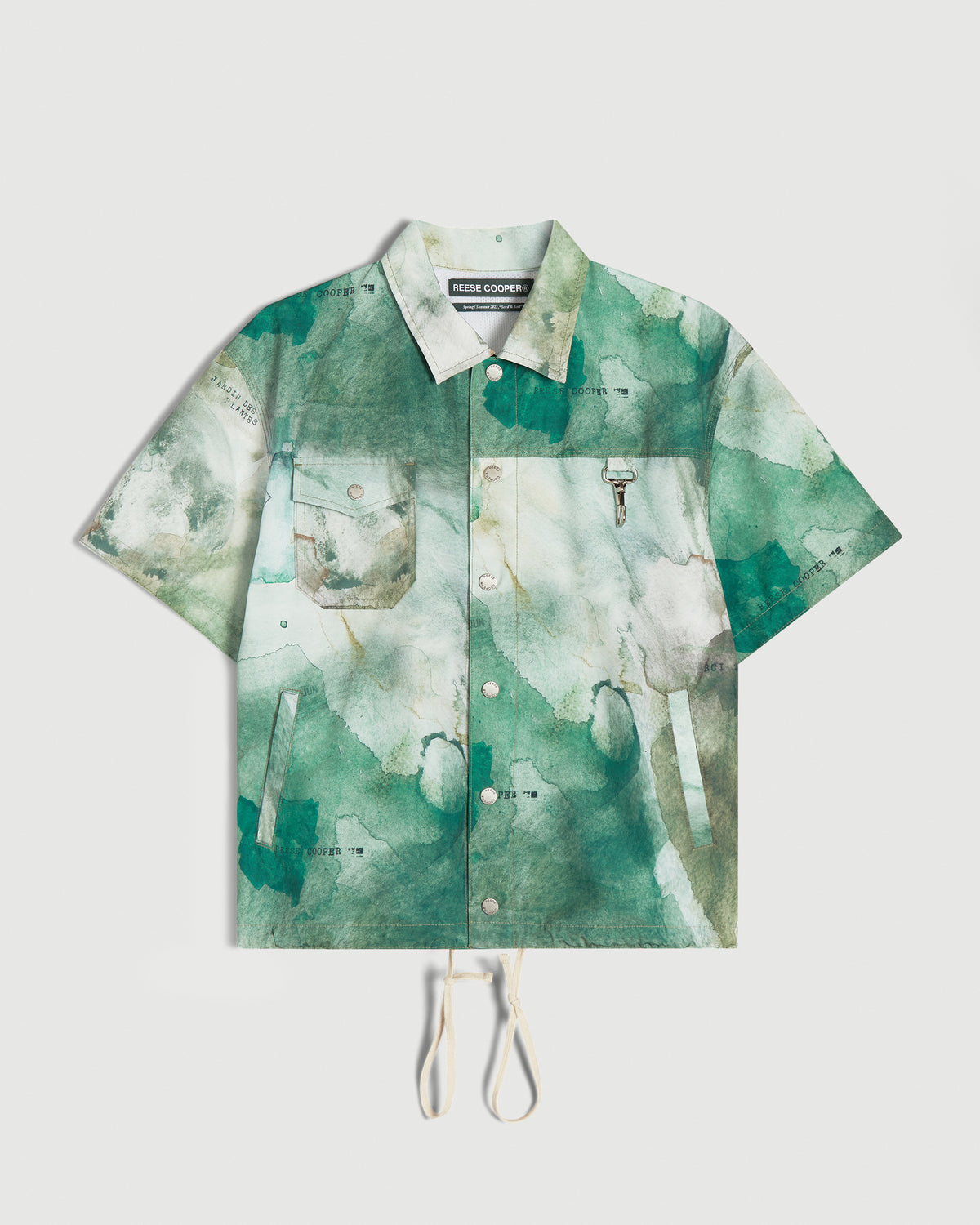 Short Sleeve Coaches Jacket in Watercolour Camo