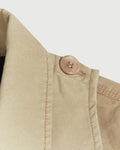 Sunfaded Cotton Work Jacket with Removable Attachment in Khaki