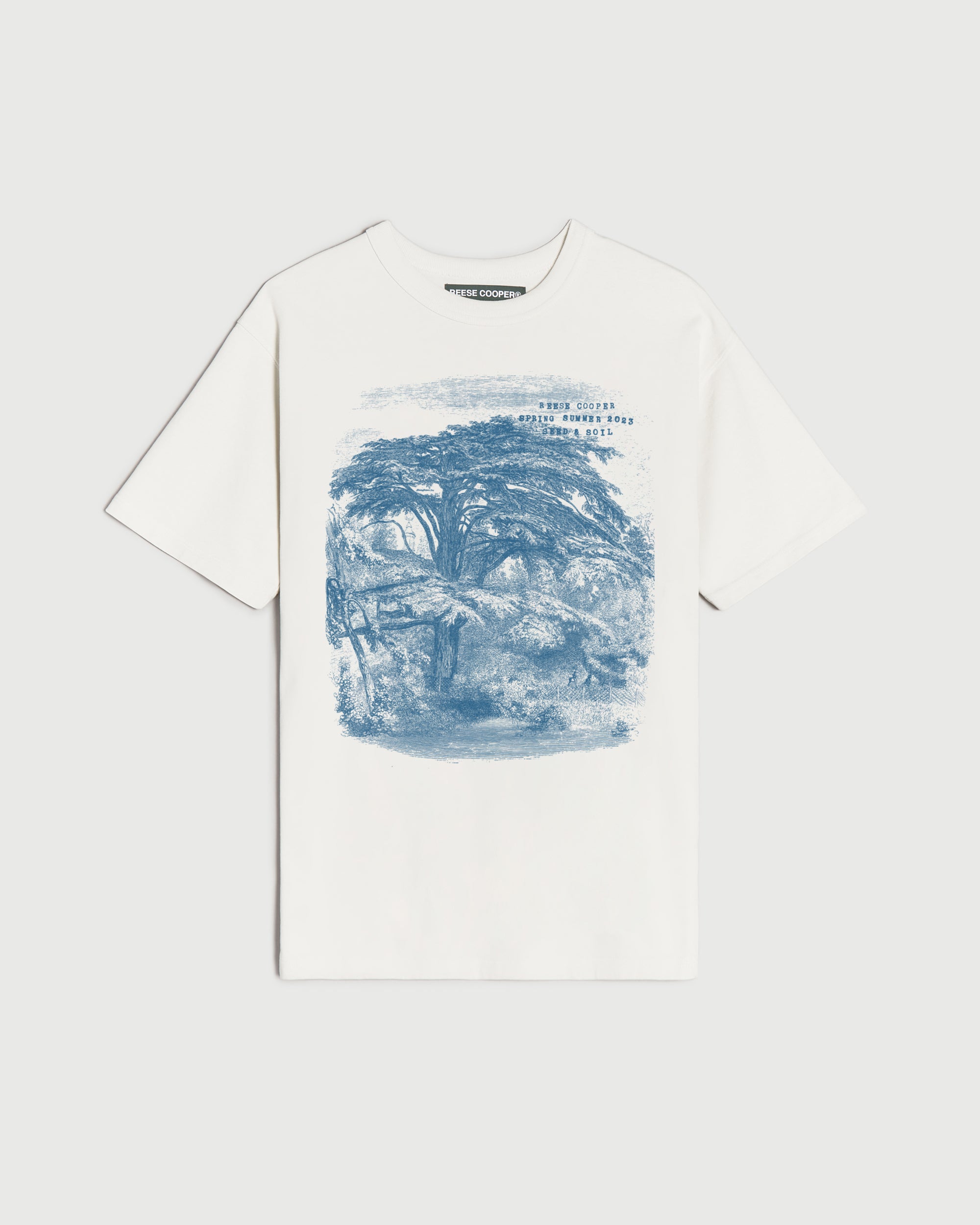Tree Sketch T-Shirt in COOPER® REESE White Vintage –