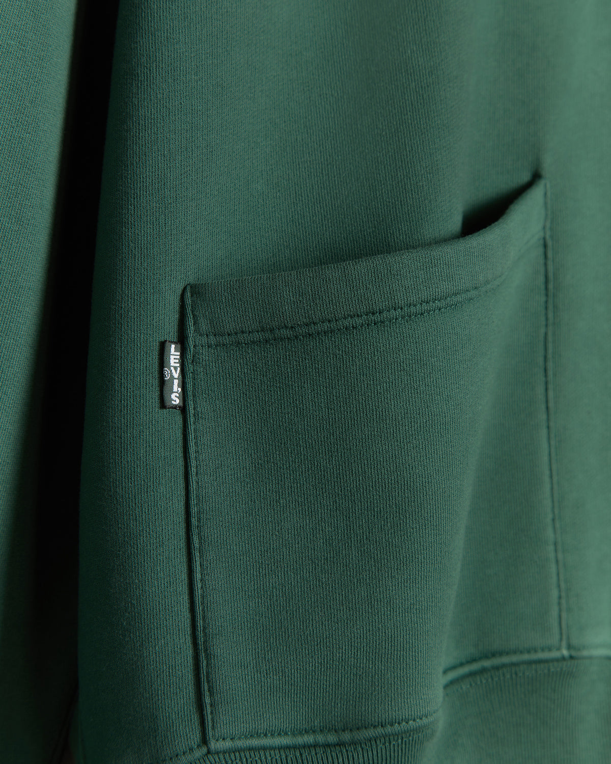 RCI x Levi's Two Pocket Hooded Sweatshirt in Forest Green